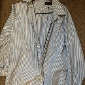 Men's Blue Striped Shirt
